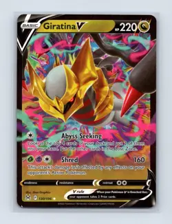 Giratina V 130/196 Holo V Rare Lost Origin Pokemon Near Mint - Image 1