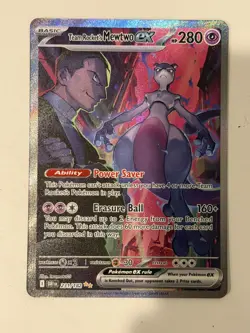 Pokemon TCG Team Rockets Mewtwo EX 231/182 Full Art Destined Rivals - Image 1