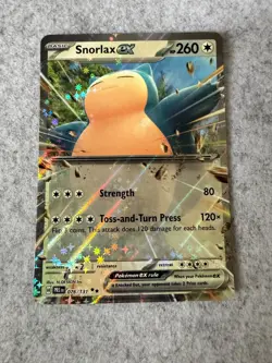 Snorlax ex 076/131 Holo Double Rare Prismatic Evolutions Pokemon Holo Near Mint - Image 1
