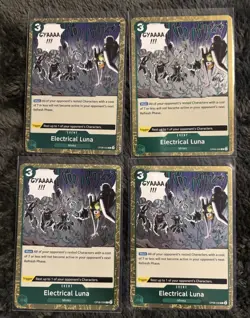 Electrical Luna OP08-036 Rare Two Legends One Piece 4x Playset - Image 1