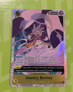 One Piece TCG Jewelry Bonney OP13-108 SR Foil Carrying On His Will NM EN - Image 1