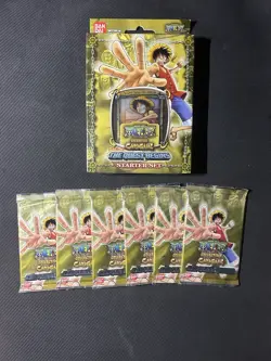 One Piece TCG Quest Begins (6) Booster Packs Starter Deck Lot New Sealed - Image 1