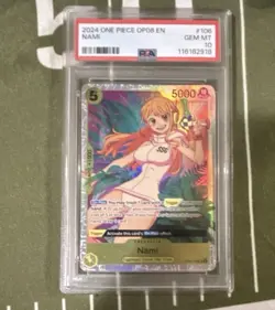 NAMI 106 One Piece OP08 Two Legends PSA 10 GEM MT Full Art Holo Foil 🔥 - Image 1