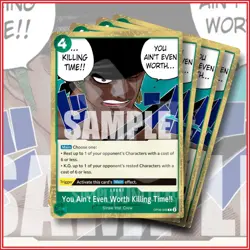 ONE PIECE TCG: You Ain't Even Worth Killing Time!! OP06-039 x4 Rare🔥 - Image 1