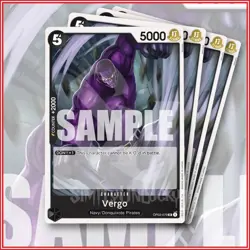 ONE PIECE TCG: Vergo ST19 OP03-079 Uncommon x4 BLACK Starter Deck Smoker - Image 1