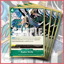 ONE PIECE TCG: Radio Knife OP10-065 Rare x4 Royal Blood - Image 1