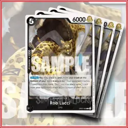 ONE PIECE TCG: Rob Lucci OP07-093 x4 Rare | 500 Years in the Future 🔥 - Image 1