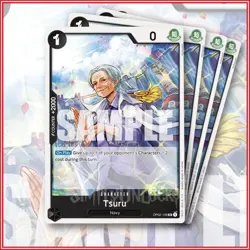 ONE PIECE TCG: Tsuru ST19 OP02-106 Uncommon x4 BLACK Starter Deck Smoker - Image 1