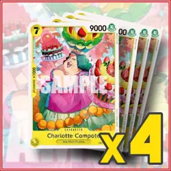 ONE PIECE TCG: CHARLOTTE COMPOTE Memorial Collection EB01-055 x4🔥 - Image 1