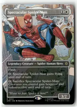 Spectacular Spider-Man (Borderless) Marvel's Spider-Man NM Magic MTG 0014 - Image 1
