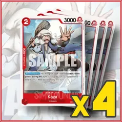 ONE PIECE TCG: KOZA Memorial Collection EB01-004 x4🔥 - Image 1