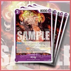 ONE PIECE TCG: King OP08-060 x4 | Rare Two Legends - Image 1
