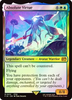Absolute Virtue MTG MAGIC legendary creature avatar warrior FOIL RARE - Image 1