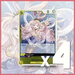 ONE PIECE TCG: SHIRAHOSHI Merfolk OP03-116 x4 Dash Pack Pillars of Strenght🔥 - Image 1