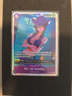 Ms. All Sunday One Piece TCG Kingdom of Intrigue OP04-064 SR Holo Super Rare NM - Image 1
