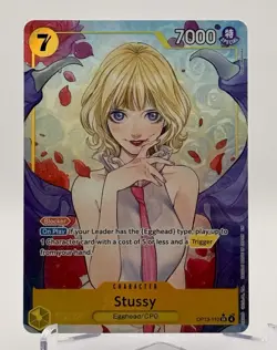 One Piece TCG Stussy (Alternate Art) OP13-110 Carrrying On His Will Holo - Image 1