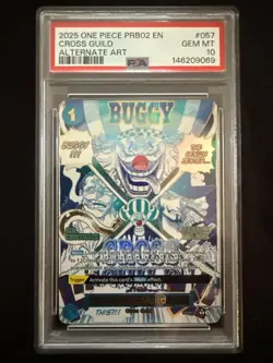 2025 One Piece PRB02 EN Alternate Art #057 Cross Guild PSA 10 GEM MINT *ENGLISH* - Image 1