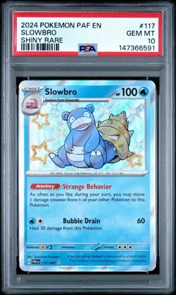 Slowbro # 117/091 Shiny Rare | Pokemon TCG - 2024 Paldean Fates | PSA 10 - Image 1