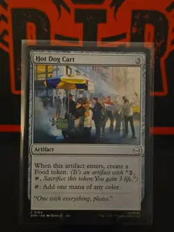 NM Hot Dog Cart, MTG, Marvel's Spider-Man, Magic the Gathering, 164 - Image 1