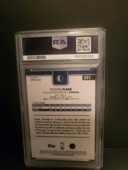 2025-26 Topps Chrome Pulsar Refractors #251 Cooper Flagg RC PSA 10 GEM MINT SSP - Image 4