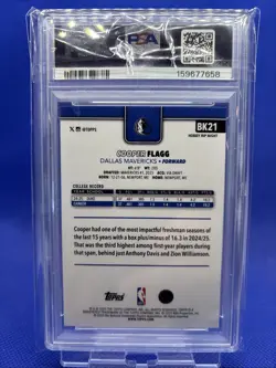 2025-26 Topps Hobby Rip Night- Cooper Flagg #BK21 (RC) PSA 10 GEM MINT ROOKIE - Image 2