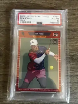 2023 Leaf Web Exclusives Ben Johns ROOKIE 1989 PSA GEM MINT 10 #PB1 - Image 1