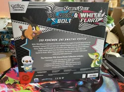 Pokemon TCG Black Bolt & White Flare Unova Poster Collection Box New Sealed - Image 2