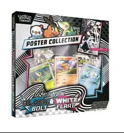 Pokemon TCG Black Bolt White Flare Poster Collection In Hand Ships Quickly - Image 3