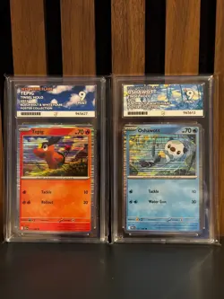 Pokemon TCG Black Bolt & White Flare Poster Collection Tepig & Oshawott Ace 9 - Image 1