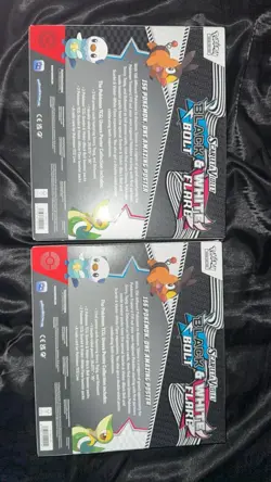 Pokemon Unova Black Bolt and White Flare Poster Collection TCG New Sealed x2 - Image 2
