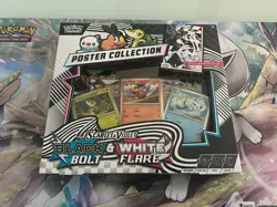 Pokemon TCG Black Bolt and White Flare Poster Collection New and Sealed - Image 1