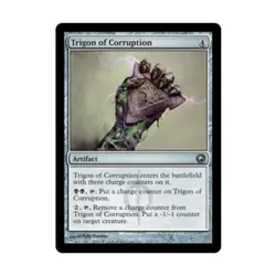 WOTC MtG Scars of Mirrodin Trigon of Corruption (U) (x4) NM - Image 1