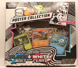 Pokemon TCG Black Bolt White Flare Unova Poster Collection - Factory Sealed - Image 1