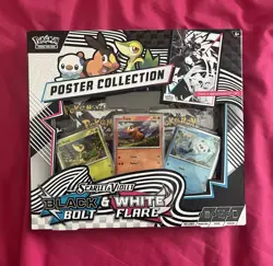 Pokemon TCG Poster Collection Black Bolt & White Flare Promo Booster 2025 - Image 1