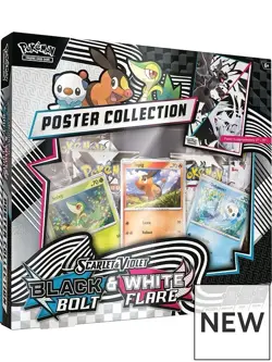 Pokemon TCG Unova Poster Collection Black Bolt White Flare - Image 1