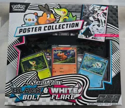 Pokemon TCG: Black Bolt & White Flare Unova Poster Collection - Factory Sealed - Image 1