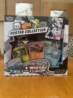 Pokemon TCG: Black Bolt & White Flare Unova Poster Collection - Ready to Ship - Image 3