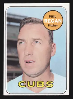 1969 Topps Phil Regan #535 High Number Series 6 Six Chicago Cubs VG-EX to EX-MT - Image 1
