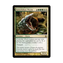 WOTC MtG Ravnica Autochthon Wurm (R) NM - Image 1