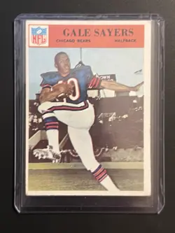 1966 Philadelphia #38 Gale Sayers RC Rookie HOF Chicago Bears VG-EX No Crease - Image 1