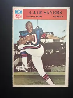 1966 Philadelphia #38 Gale Sayers RC Rookie HOF Chicago Bears VG-EX No Crease - Image 3