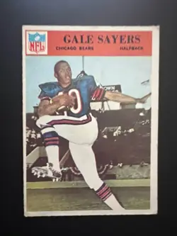 1966 Philadelphia #38 Gale Sayers RC Rookie HOF Chicago Bears VG-EX No Crease - Image 4
