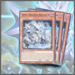 YuGiOh OMNI DRAGON BROTAUR x3 | GOOD CARD | 1ST EDITION 💎 - Image 1