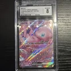CGC 8 Mew ex 151/165 Sv2a Pokemon Card 151 Japanese Holo 2023 - Image 1