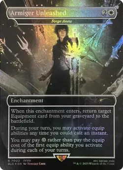 MTG English Armiger Unleashed - Forge Anew (Rainbow Foil) NM Foil Secret Lair - Image 1