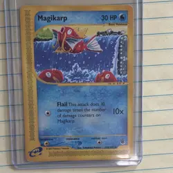 Pokemon TCG Magikarp 118/165 Expedition Base Set Basic 30HP e-Card 2002 - Image 1