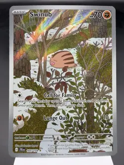 Swinub 165/159 - Illustration Rare - Journey Together Pokemon Card MINT - Image 1