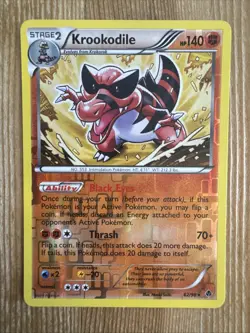 Krookodile - 62/98 - Pokemon Emerging Powers Reverse Holo Rare Card NM - Image 1
