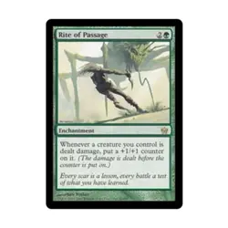 WOTC MtG Fifth Dawn Rite of Passage (R) EX - Image 1