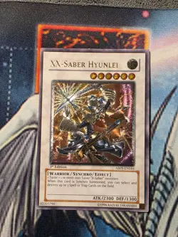 XX-Saber Hyunlei (UTR) ABPF-EN044 Absolute Powerforce 1st Edition LP YUGIOH! - Image 1